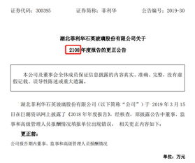 菲利華財(cái)報(bào)烏龍頻發(fā)，董事長(zhǎng)天價(jià)年薪風(fēng)波未平，2108年報(bào)更正再引關(guān)注